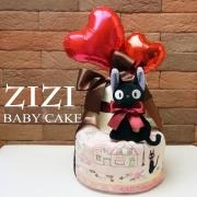ジジ（魔女の宅急便）2段オムツケーキ【送料無料】